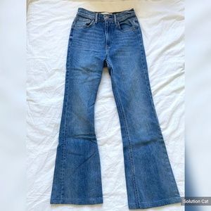 Aritzia Denim Forum Marianne High-Rise Flare Jeans - Size 25, 28" Inseam